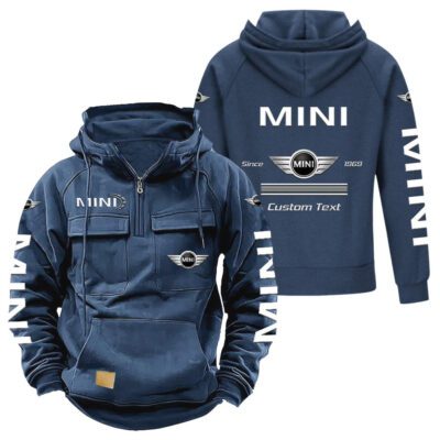 Mini Vintage Quarter Zip Hoodie Retro Hoodie LQZ1156 2 Mini Vintage Quarter Zip Hoodie Retro Hoodie LQZ1156 2