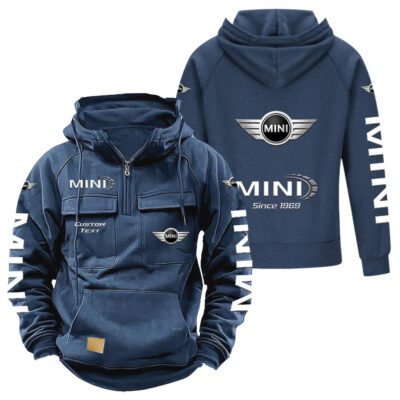 Mini Vintage Quarter Zip Hoodie Retro Hoodie LQZ1395 2 Mini Vintage Quarter Zip Hoodie Retro Hoodie LQZ1395 2
