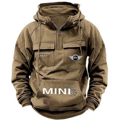 Mini Vintage Quarter Zip Hoodie Retro Hoodie LQZ1497 4