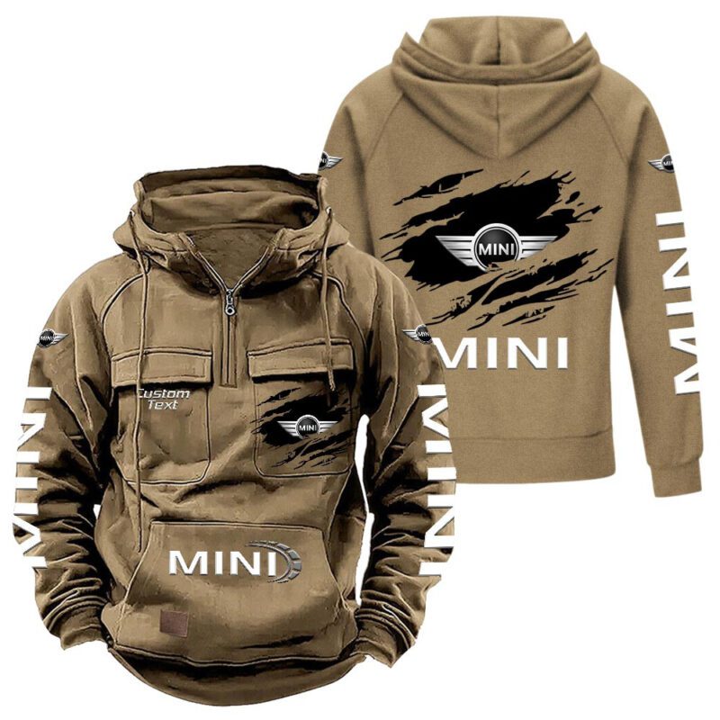 Mini Vintage Quarter Zip Hoodie Retro Hoodie LQZ1559 4