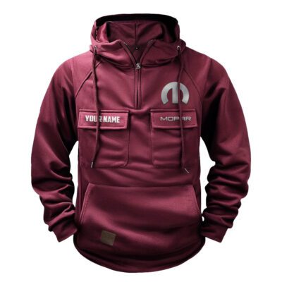 Mopar Vintage Quarter Zip Hoodie Retro Hoodie LQZ1404 4