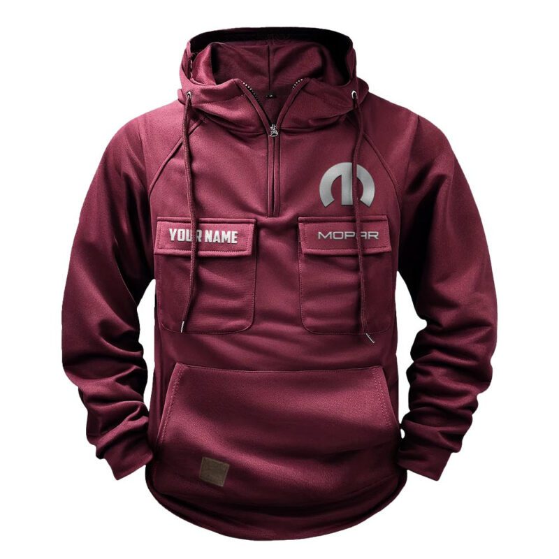Mopar Vintage Quarter Zip Hoodie Retro Hoodie LQZ1404 4
