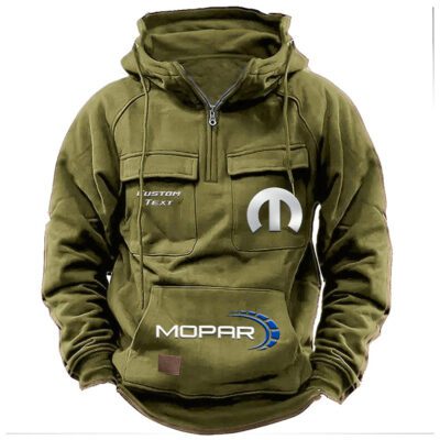 Mopar Vintage Quarter Zip Hoodie Retro Hoodie LQZ1477 3 Mopar Vintage Quarter Zip Hoodie Retro Hoodie LQZ1477 3