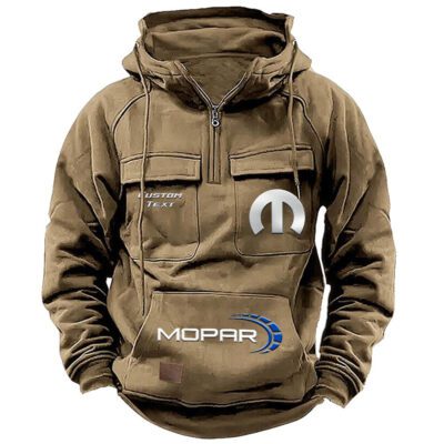 Mopar Vintage Quarter Zip Hoodie Retro Hoodie LQZ1477 4 Mopar Vintage Quarter Zip Hoodie Retro Hoodie LQZ1477 4