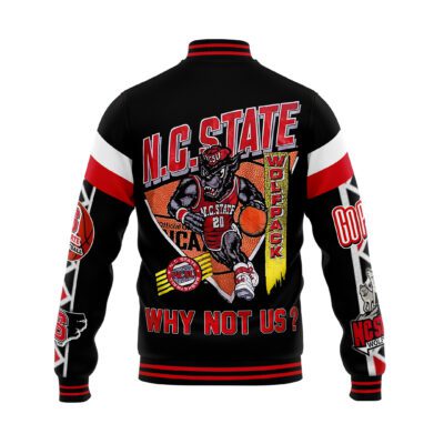 NC State Wolfpack NCAA Baseball Jacket For Fan CFB1722 2 NC State Wolfpack NCAA Baseball Jacket For Fan CFB1722 2