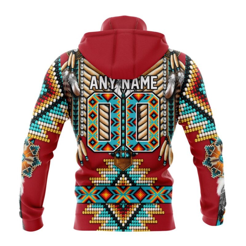 NHL Montreal Canadiens Special Native Costume Design Gaiter Hoodie FGH1051 1