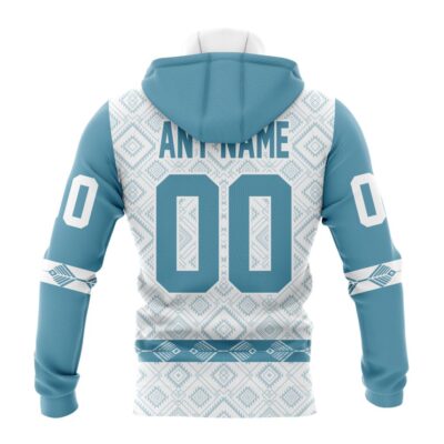 NHL Seattle Kraken Special Native Heritage Design Gaiter Hoodie FGH1073 1 NHL Seattle Kraken Special Native Heritage Design Gaiter Hoodie FGH1073 1