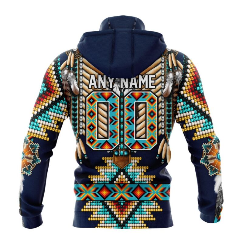 NHL Winnipeg Jets Special Native Costume Design Gaiter Hoodie FGH1041 1