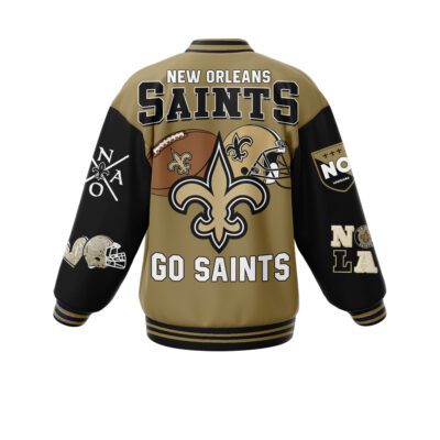 New Orleans Saints NFL Baseball Jacket For Fan CFB1718 2