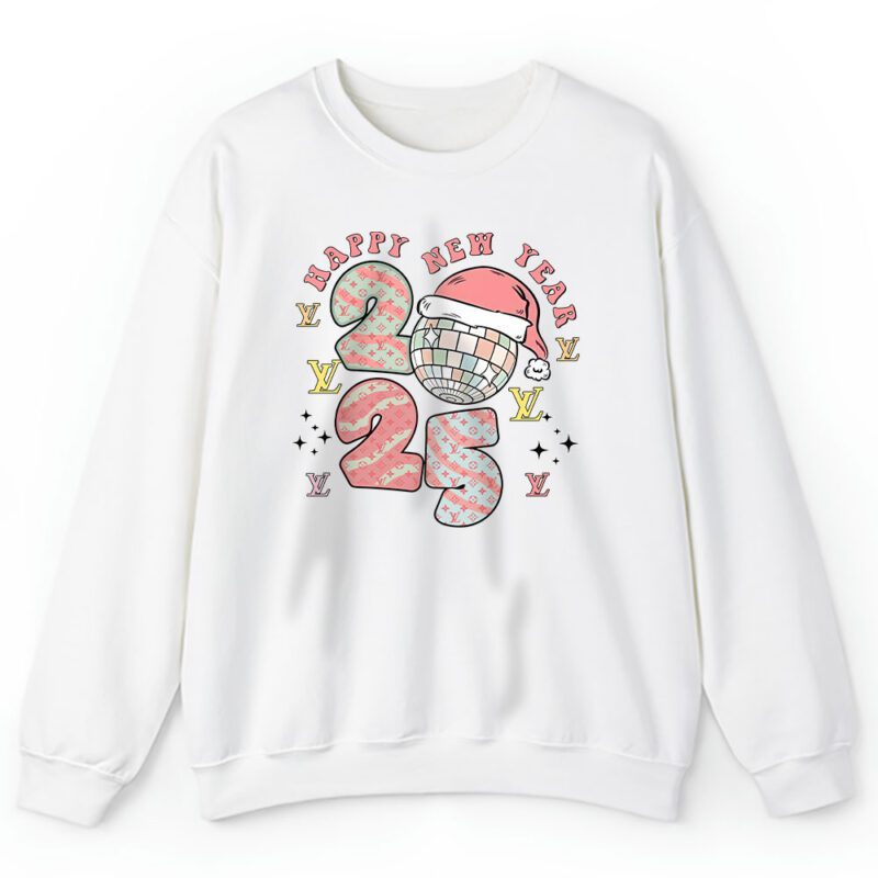 New Year Squad Disco Ball Party Shirt Family Matching Louis Vuitton Unisex Sweatshirt TAS22135 1
