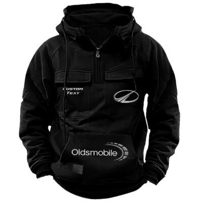 Oldsmobile Vintage Quarter Zip Hoodie Retro Hoodie LQZ1507 1 Oldsmobile Vintage Quarter Zip Hoodie Retro Hoodie LQZ1507 1