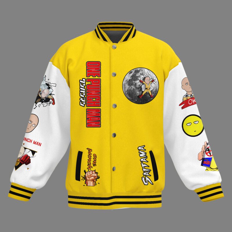 One Punch Man Baseball Jacket For Fan CFB1688 1