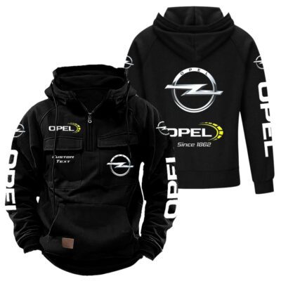Opel Vintage Quarter Zip Hoodie Retro Hoodie LQZ1427