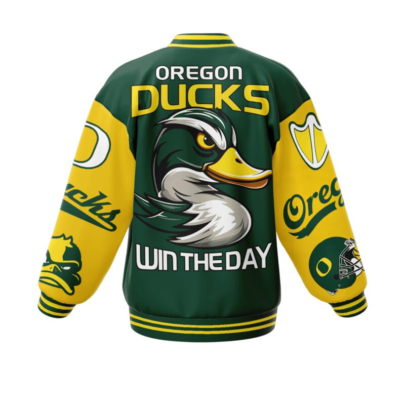 Oregon Ducks NCAA Baseball Jacket For Fan CFB1018 2