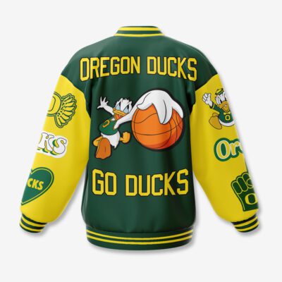 Oregon Ducks NCAA Baseball Jacket For Fan CFB1687 2 Oregon Ducks NCAA Baseball Jacket For Fan CFB1687 2