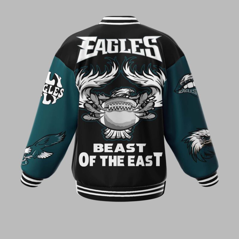 Philadelphia Eagles NFL Baseball Jacket For Fan CFB1673 1