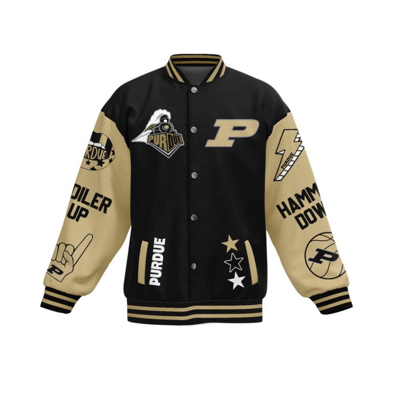 Purdue Boilermakers NCAA Baseball Jacket For Fan CFB1652 1