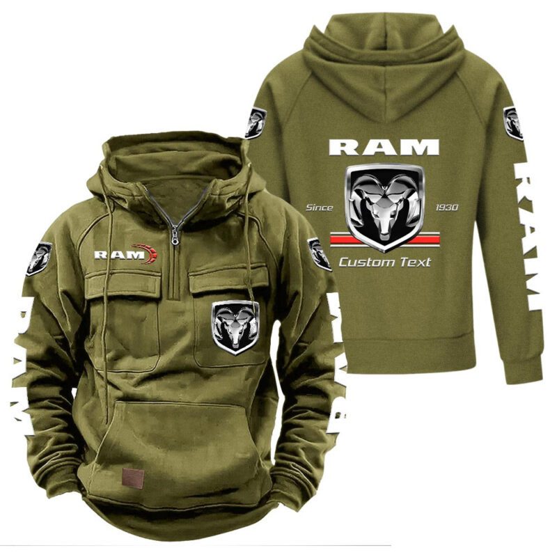 Ram Truck Vintage Quarter Zip Hoodie Retro Hoodie LQZ1085 3