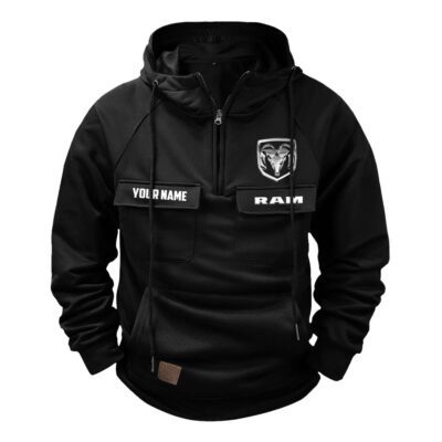 Ram Truck Vintage Quarter Zip Hoodie Retro Hoodie LQZ1134