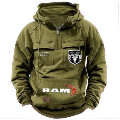 Ram Truck Vintage Quarter Zip Hoodie Retro Hoodie LQZ1447 3 Ram Truck Vintage Quarter Zip Hoodie Retro Hoodie LQZ1447 3