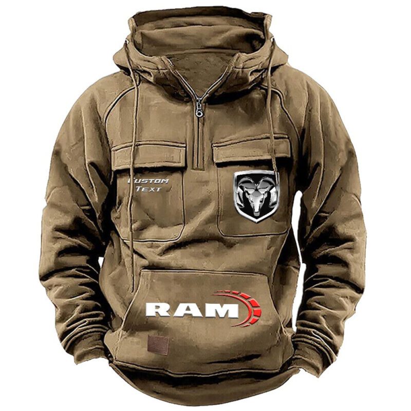 Ram Truck Vintage Quarter Zip Hoodie Retro Hoodie LQZ1447 4