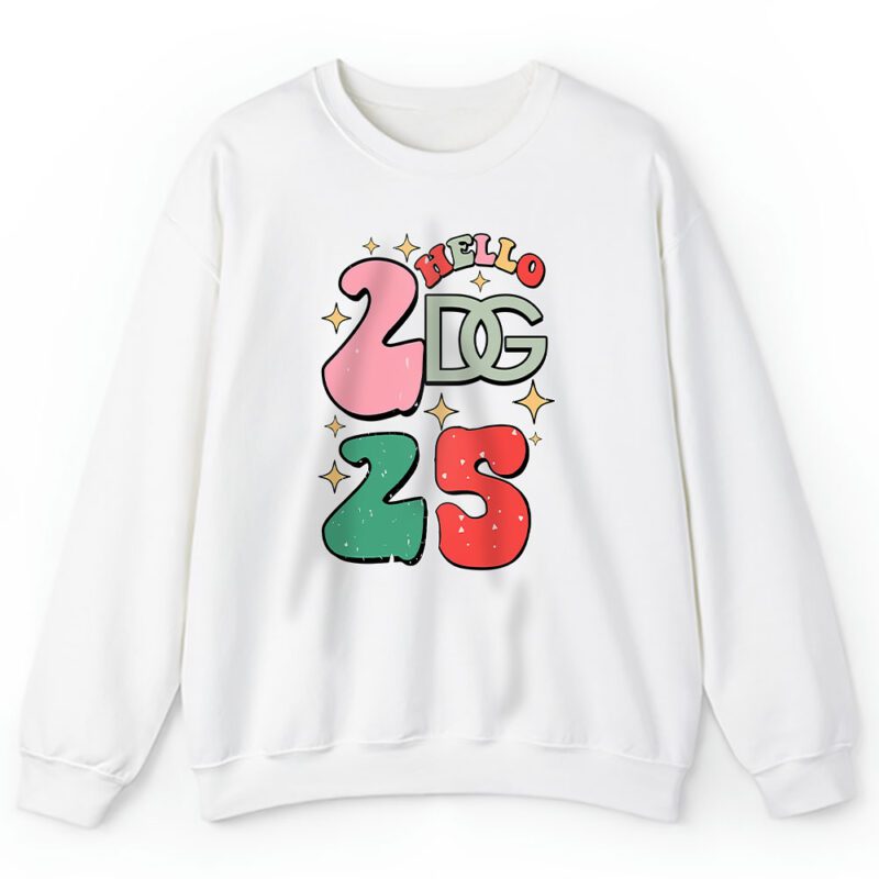 Retro Cute Merry Christmas And Happy New Year Dolce Gabbana Unisex Sweatshirt TAS22139 1