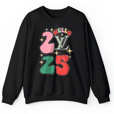 Retro Cute Merry Christmas And Happy New Year Louis Vuitton Unisex Sweatshirt TAS22145