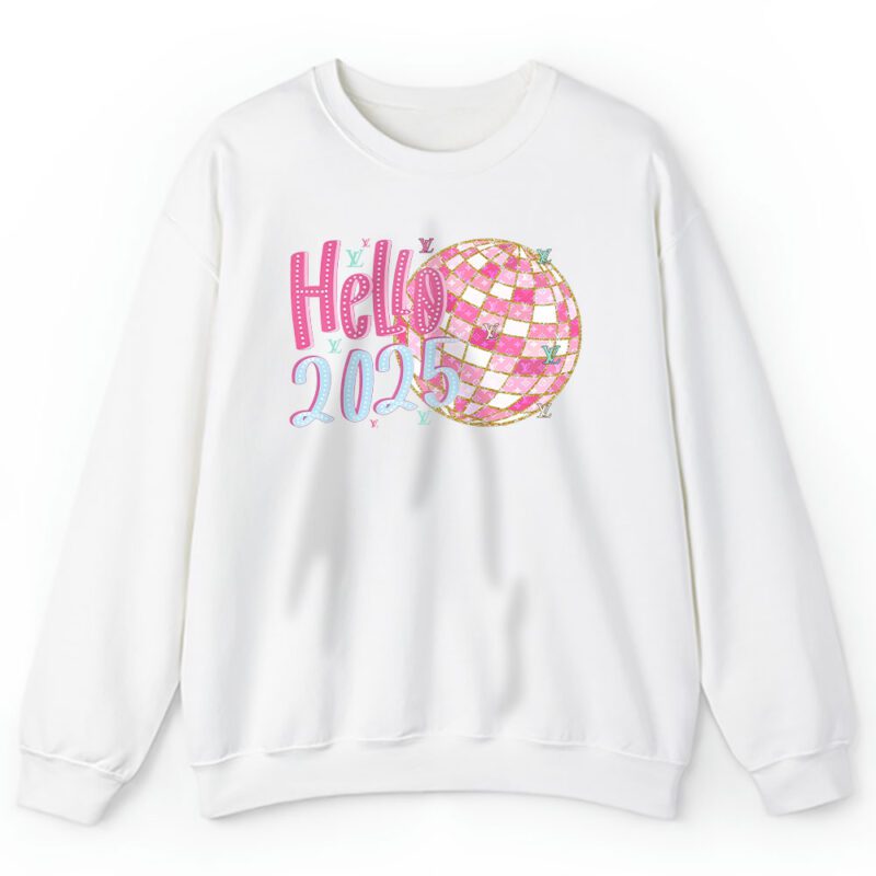 Retro New Year 2025 Disco Ball Louis Vuitton Unisex Sweatshirt TAS22172 1