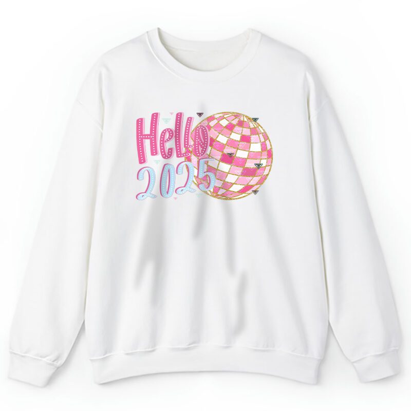 Retro New Year 2025 Disco Ball Prada Unisex Sweatshirt TAS22173 1