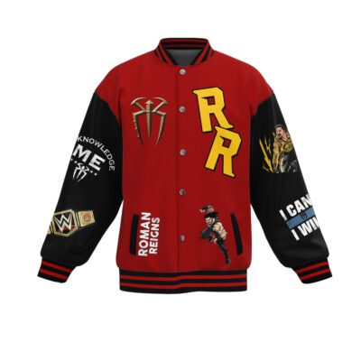 Roman Reigns Baseball Jacket For Fan CFB1627 1 Roman Reigns Baseball Jacket For Fan CFB1627 1