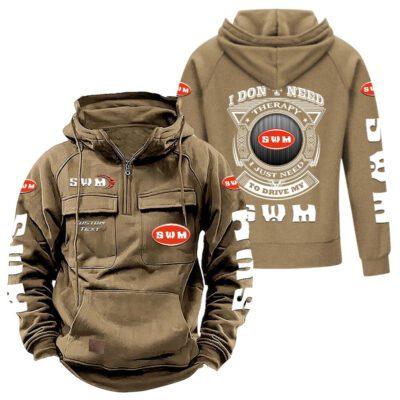 SWM Vintage Quarter Zip Hoodie Retro Hoodie LQZ1193 4 SWM Vintage Quarter Zip Hoodie Retro Hoodie LQZ1193 4