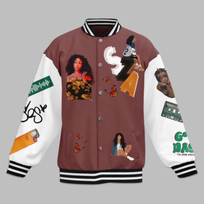 SZA Baseball Jacket For Fan CFB1562 1