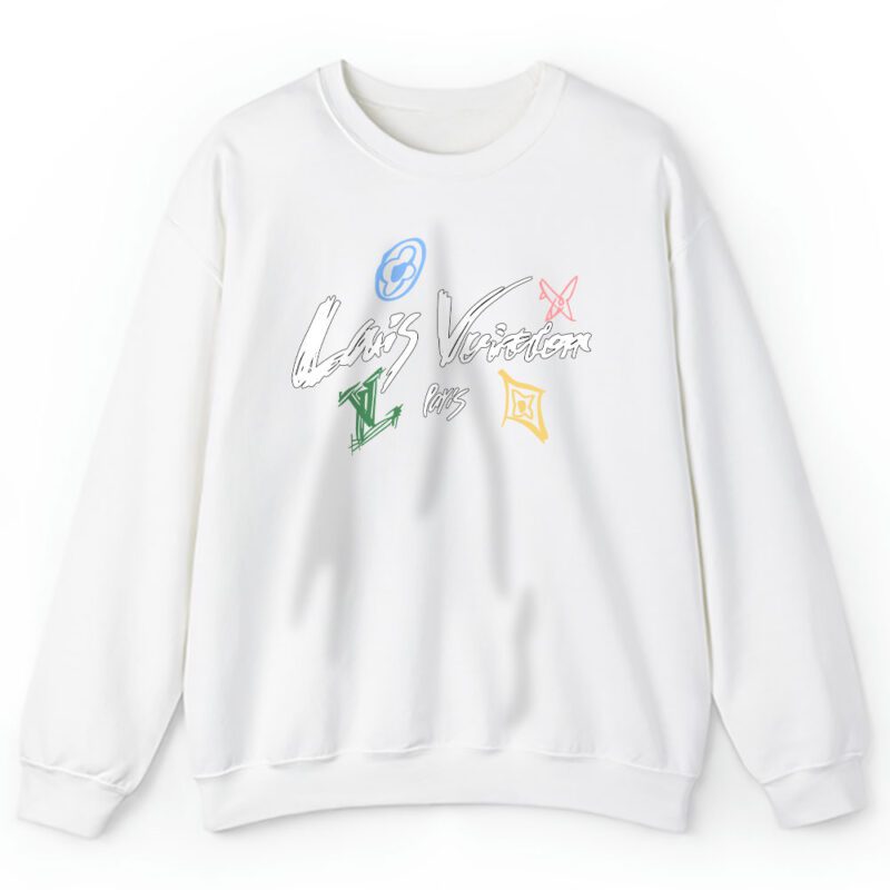 Script Lv Logo Louis Vuitton Unisex Sweatshirt TAS22176 1