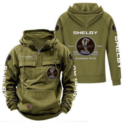 Shelby Vintage Quarter Zip Hoodie Retro Hoodie LQZ1093 3