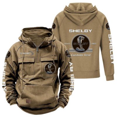 Shelby Vintage Quarter Zip Hoodie Retro Hoodie LQZ1093 4