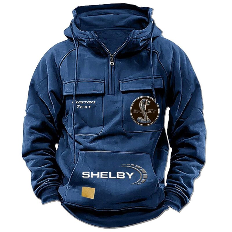 Shelby Vintage Quarter Zip Hoodie Retro Hoodie LQZ1479 2