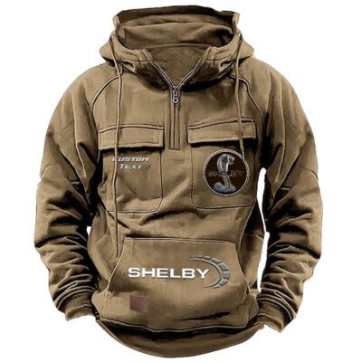 Shelby Vintage Quarter Zip Hoodie Retro Hoodie LQZ1479 4 Shelby Vintage Quarter Zip Hoodie Retro Hoodie LQZ1479 4