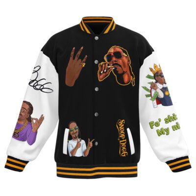 Snoop Dogg Baseball Jacket For Fan CFB1051 1 Snoop Dogg Baseball Jacket For Fan CFB1051 1