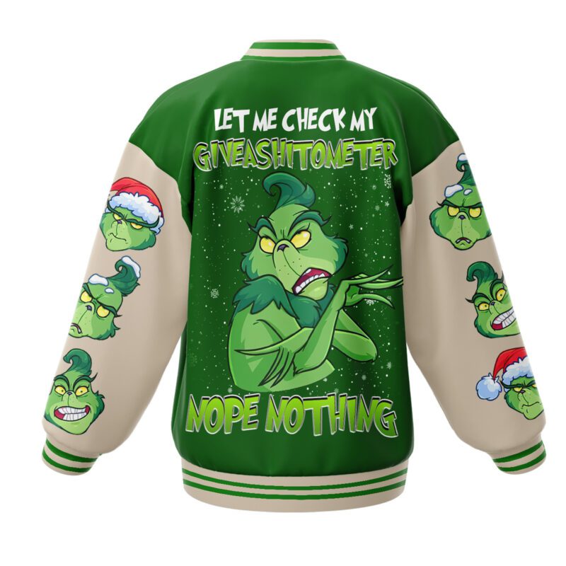 The Grinch Baseball Jacket For Fan CFB1522 1