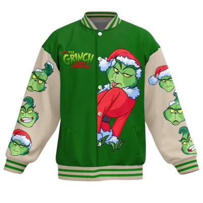 The Grinch Baseball Jacket For Fan CFB1522 2 The Grinch Baseball Jacket For Fan CFB1522 2