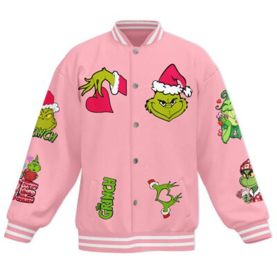 The Grinch Baseball Jacket For Fan CFB1523 1
