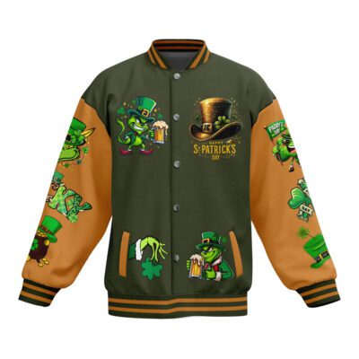 The Grinch Baseball Jacket For Fan CFB1524 2
