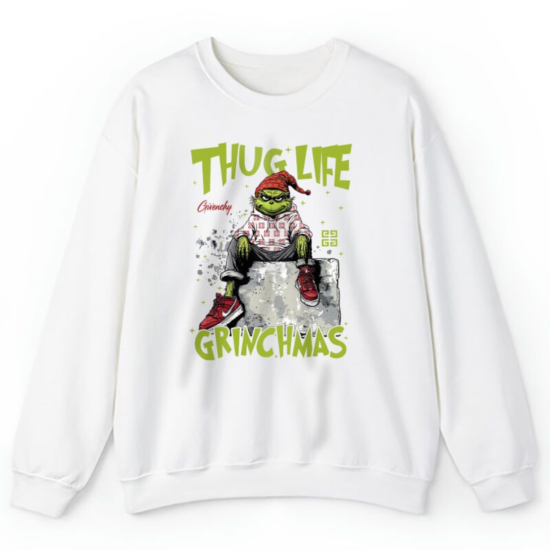 Thug Life Retro Christmas Grinch Givenchy Unisex Sweatshirt TAS22201 1