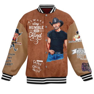 Tim McGraw Baseball Jacket For Fan CFB1491 1 Tim McGraw Baseball Jacket For Fan CFB1491 1