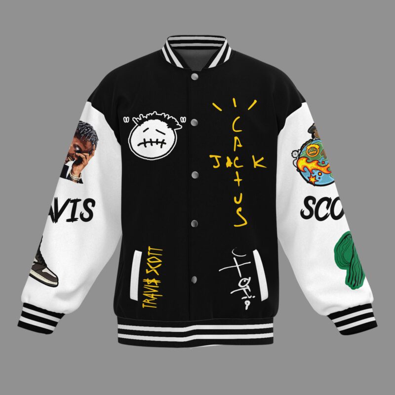 Travis Scott Baseball Jacket For Fan CFB1471 1