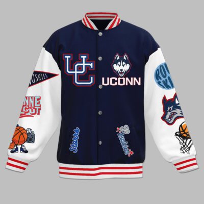 UConn Huskies NCAA Baseball Jacket For Fan CFB1013 1
