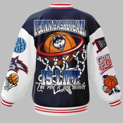 UConn Huskies NCAA Baseball Jacket For Fan CFB1013 2