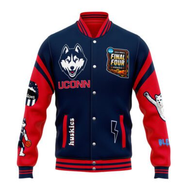 Uconn Huskies NCAA Baseball Jacket For Fan CFB1461 1