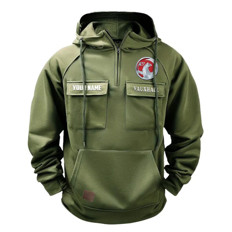 Vauxhall Vintage Quarter Zip Hoodie Retro Hoodie LQZ1005 2