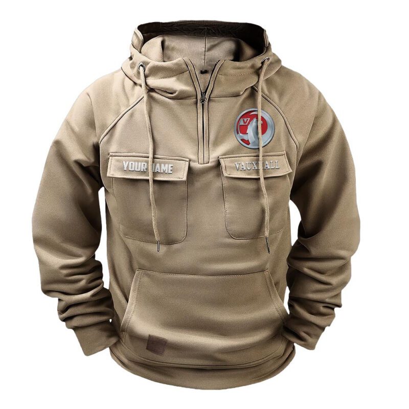 Vauxhall Vintage Quarter Zip Hoodie Retro Hoodie LQZ1005 3